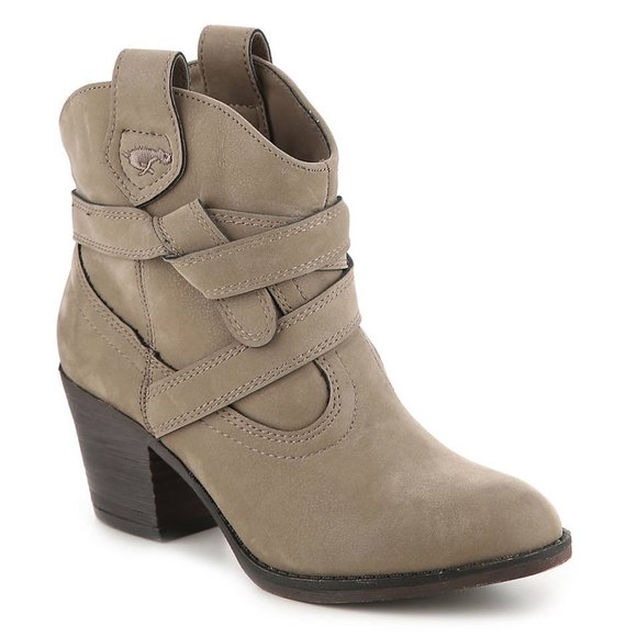 Rocket Dog Sayla Western Bootie Taupe sz 7.5 - Picture 1 of 8